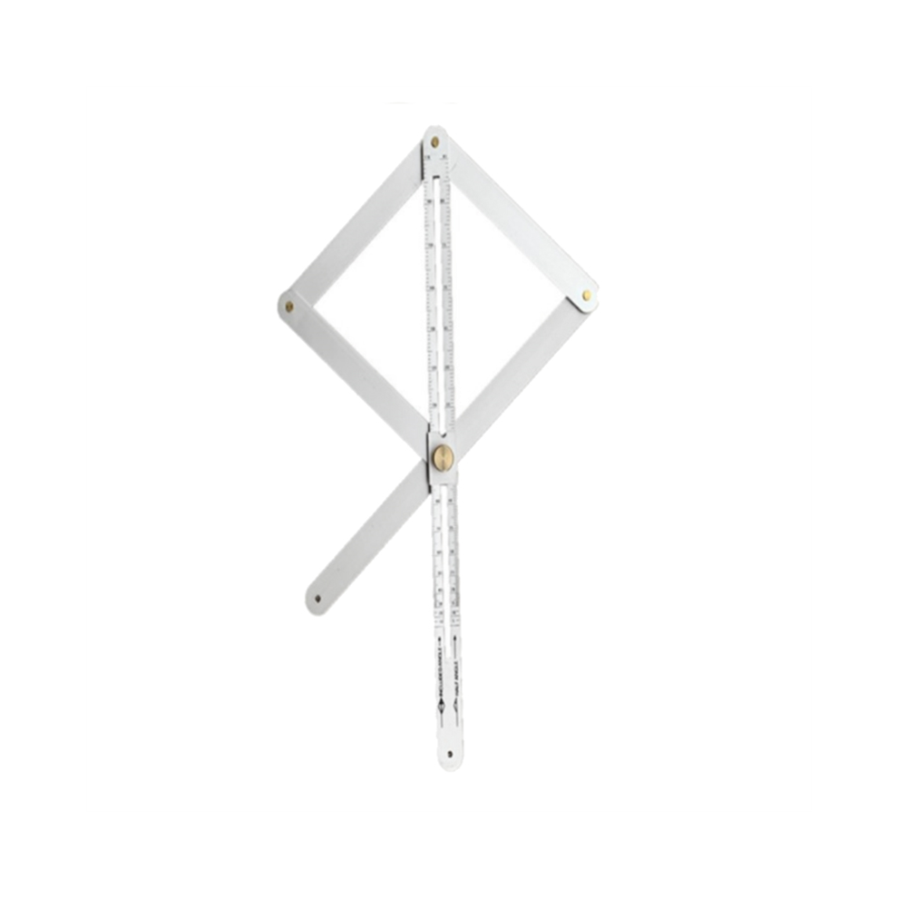 Rapporteur d'angle multifonction avec échelle, jauge de biseau pour scie à onglet en aluminium (48 cm)