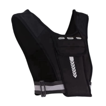 Chaleco reflectante para correr con soporte para teléfono, para entrenamiento de pecho, cintura ajustable, para correr