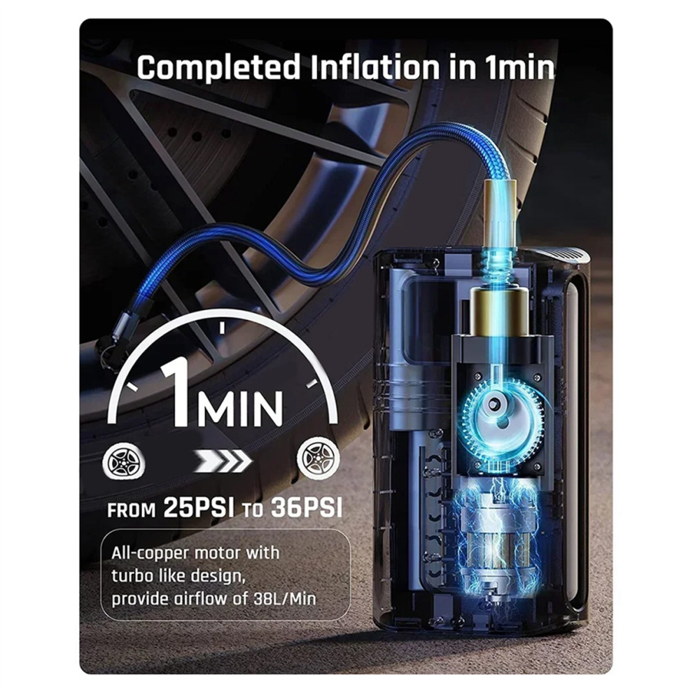 Mini Car Air Pump Digital Tire Inflator Portable Compressor For Auto Motorcycle Bicycle Inflatable 4852404129575