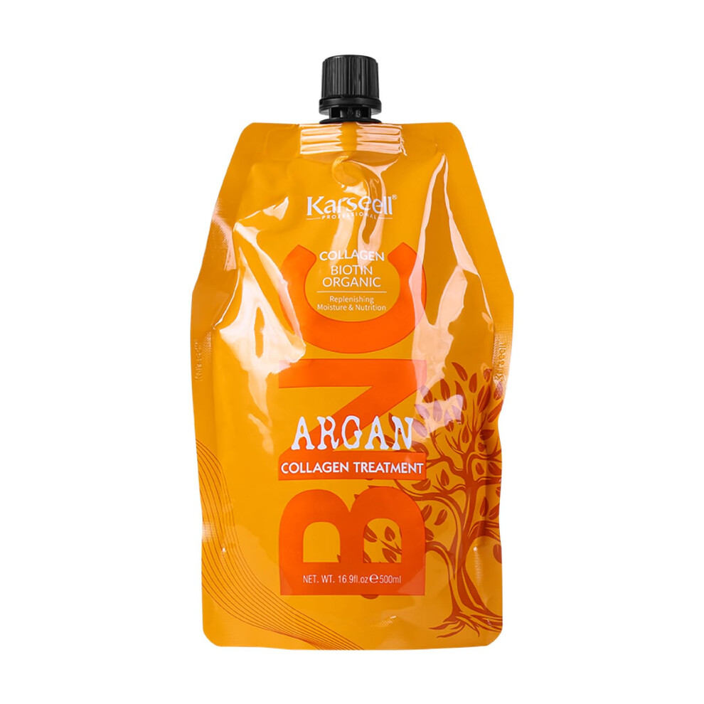 Karseell BNC Argan Collagen Hair Treatment Conditioner 500ml | Deep Repairing with Argan Oil & Keratin for Dry, Damaged, Curly, Bleached Hair-image-OPC-PHFQMTT-NEW