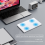 Trackpad Bluetooth Wireless 2.4G Wired Touchpad Touch Pad Rechargeable Mouse for Laptop PC White 5