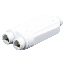 2-poorts waterdichte POE-repeater IP66 10/100 Mbps 1 naar PoE-extender met IEEE802.3Af/At 48V voor buiten voor switchcamera