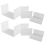 Acrylic Display Risers, Clear Rectangle Stands Shelf for 6Pcs 3