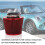 Universal Car Air Filter Vehicle Induction Kit High Power Mesh Cone Red 3