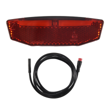 6V-60V Electric Bike Rear Light/Tail Light LED Warning Lamp for E-Scooter Ebike Taillights Waterproof Connector