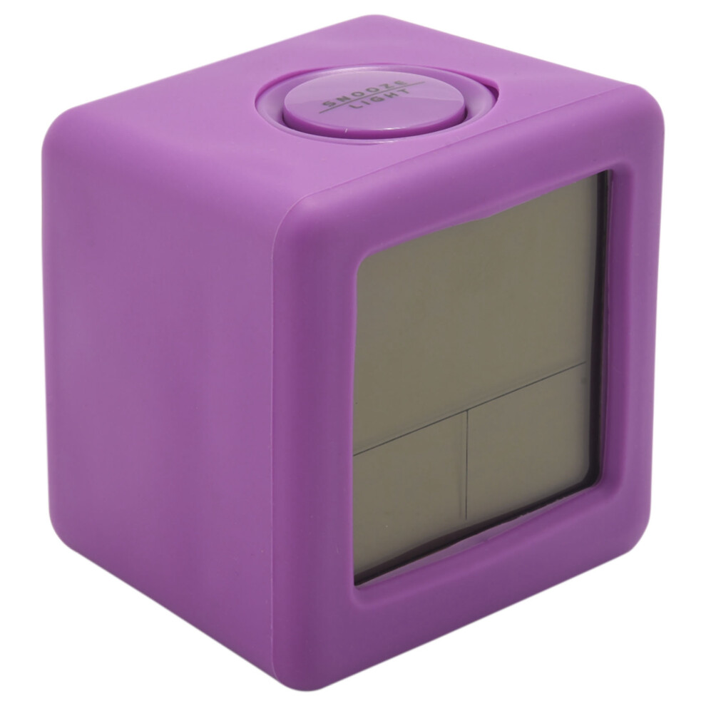 Réveil numérique avec veilleuse LED pour chambre à coucher, petit bureau, chevet, horloge de voyage, affichage de l'heure et de la date.