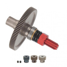 91T Slipper Gear Set Differential Upgrade Parts Metal Gear Assembly for Arrma Senton 1/10 RC Cars Red