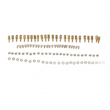 Pushrod Linkage Stopper Quick Adjuster RC Push Rod Connector with Screws Nuts Gaskets for Model Boat Airplane Helicopter 1.0mm/0.04in