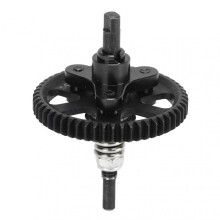 Differential Slipper Clutch 54T Aluminum Steel Differential Gear Slipper Clutch for Traxxas Slash 4x4 1/10 RC Car Black