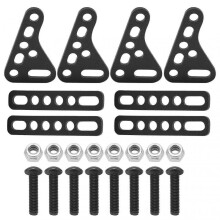 Aluminum Alloy RC Shock Strut Damper Bracket Mount for 1/8 1/10 1/12 1/16 Remote Control CarsBlack