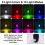 4PCS Wireless LED Strobe Lights with Remote Control, 8 Colors USB Charing Waterproof Emergency Warning Lights 6