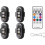 4PCS Wireless LED Strobe Lights with Remote Control, 8 Colors USB Charing Waterproof Emergency Warning Lights 1