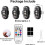 4PCS Wireless LED Strobe Lights with Remote Control, 8 Colors USB Charing Waterproof Emergency Warning Lights 8