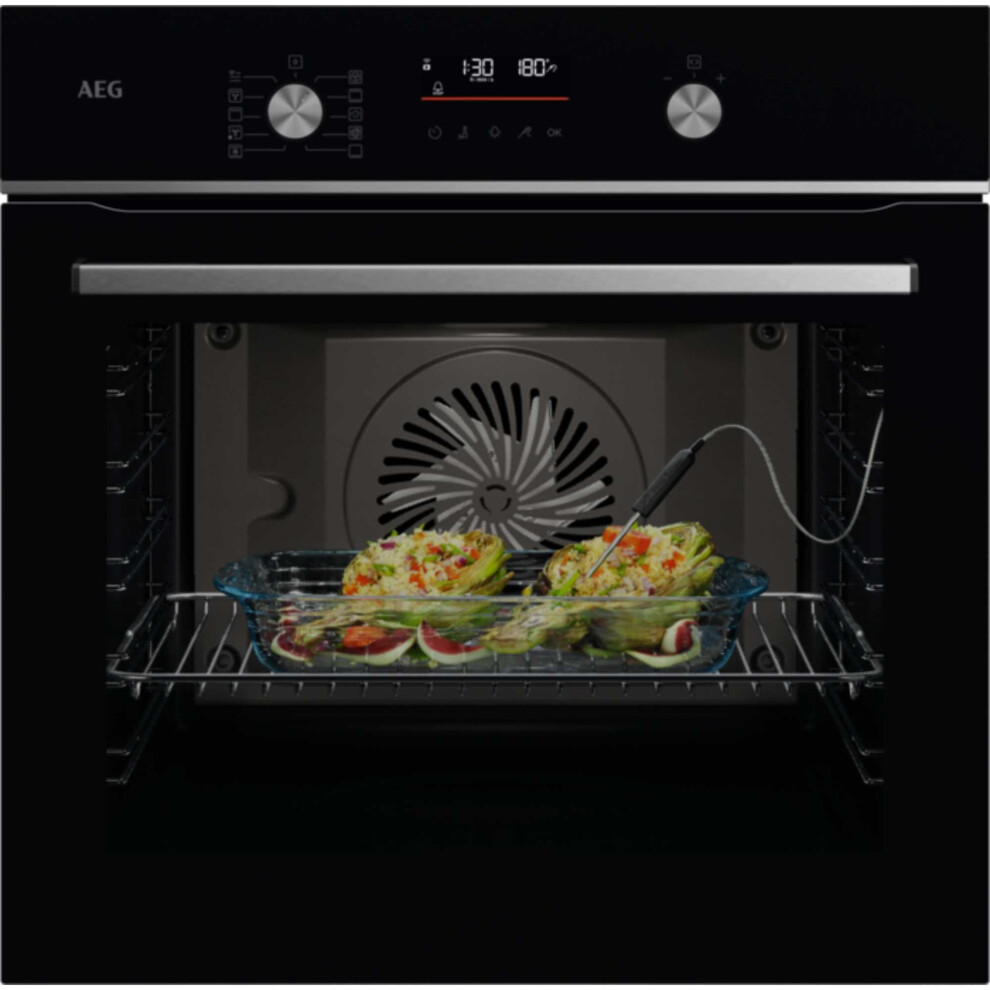 AEG GA5CB501AB 5000 SurroundCook Built-in Oven with SteamBake - Black