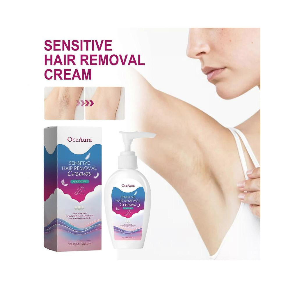 Sensitive Skin Hair Removal Cream, Hair Removal Cream for Pubic Hair, Body Cream for Hair Removal