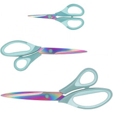Office Scissors, Sewing Scissors, Left Handed Scissors, Titanium Scissors, Professional Super Sharp, Soft and Comfortable Handle, Multi-Purpose, Blue