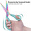 Office Scissors, Sewing Scissors, Left Handed Scissors, Titanium Scissors, Professional Super Sharp, Soft and Comfortable Handle, Multi-Purpose, Blue 4