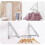 Folding Hanger Retractable Wall Clothes Rack 3