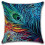 2pcs Peacock Feather Cushion Cover Sofa Throw Square Pillowcase Room Decor 1
