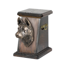 Nemecký ovčiak - urna na popol psa, elegantná urna so sochou, pamätná urna s popiersím psa značky Art-Dog