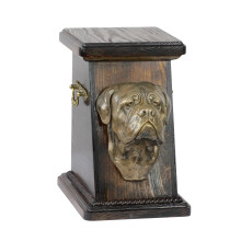 Dogue de Bordeaux I - urnă pentru cenușa câinelui, o urnă elegantă cu o statuetă, o urnă comemorativă cu un bust de câine de la marca Art-Dog