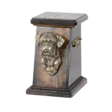 Boxer I - urnă pentru cenușa câinelui, o urnă elegantă cu o statuetă, o urnă comemorativă cu un bust de câine de la marca Art-Dog