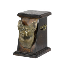 Pembroke Welsh Corgi - urna na prochy psa, elegancka urna ze statuetką, pamiątkowa urna z popiersiem psa marki Art-Dog