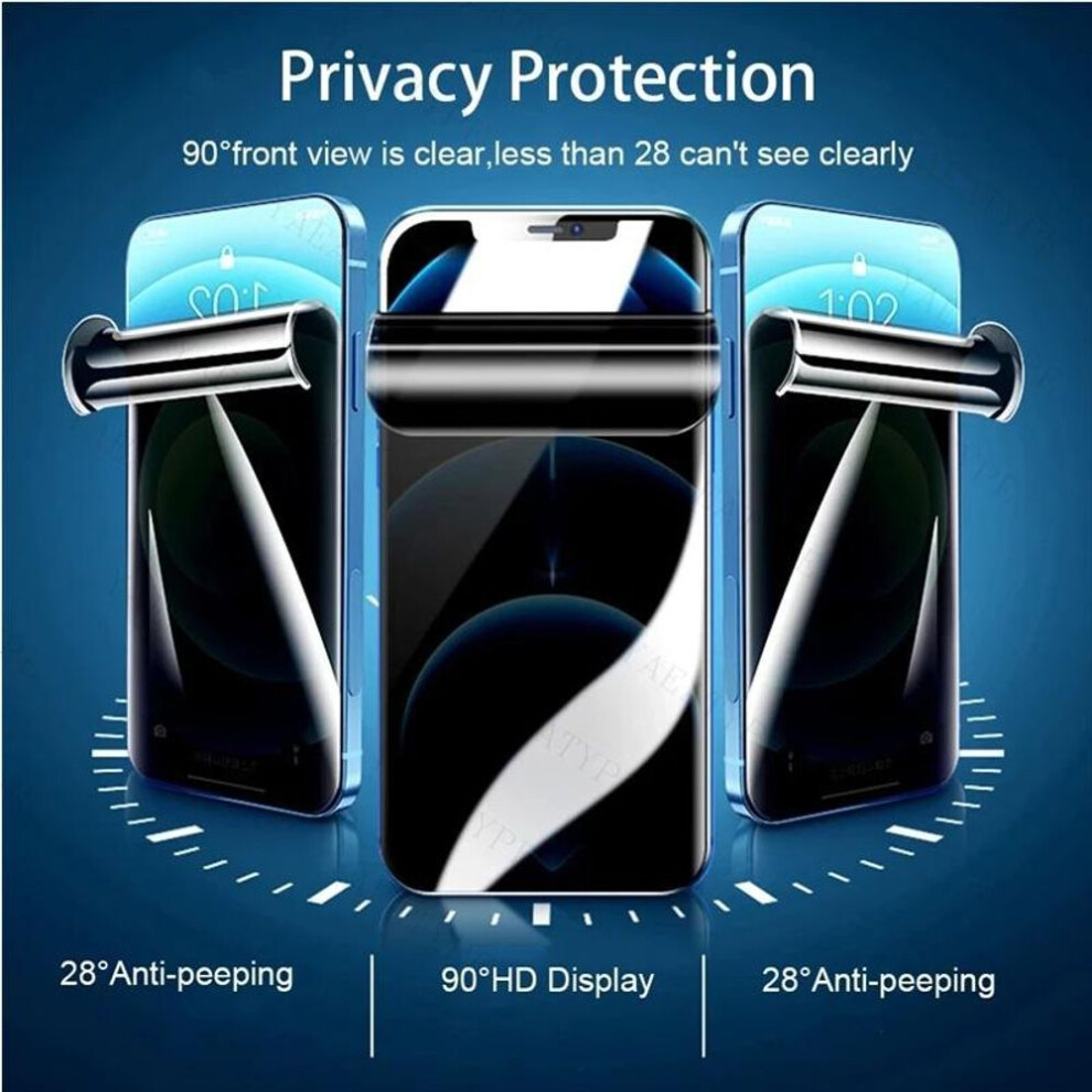 (black, For Samsung A52) 2pcs Anti-spy Privacy Hydrogel Film Screen Protector For Samsung A55 A54 A52s 5g A53 A35 A15 A14 A52 A51 A34 A33 A25 A24 A13 A50 A05