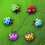 6pcs Creative Plastic Ladybug Tree Refrigerator Magnets Desktop random color 2