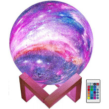 Moon Lamp Kids Night Light Galaxy Lamp 5.9 inch 16 Colors LED 3D Star Moon Light, Remote & Touch Control USB Rechargeable Gift