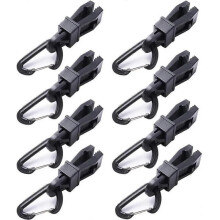 Pieces Tent Clip Plastic Tarp Clip Tent Clip Clips for Outdoor Camping Farming (Black)