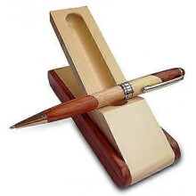Luxury Wooden Ballpoint Pen Gift Set with Business Pen Case Display, Nice Writing Pen with Box