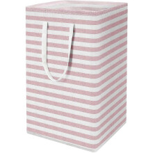 Laundry Hamper, 75L Large Collapsible Tall Laundry Basket with Handles, Water Resistant Freestanding Clothes Hamper,24.4" (H),Pink