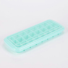 Ice Cube Tray with Lid 24 Compartments, Easy To Dismantle and Flexible, Can Be Used for Cooling, Green
