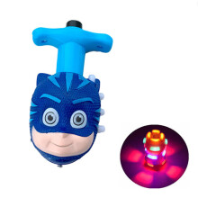 (1 peça modelo) 1 peça boneco de ação elétrico de desenho animado para bebê, pião azul, gato, menino,