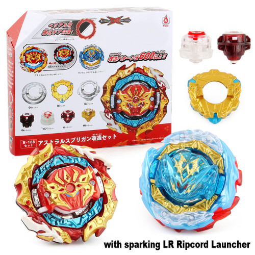 Takara Tomy Beyblade Burst B-188 Astral Spriggan – Lot 2 Outils Mod + Pointe Étincelante + Anneau First Uranus