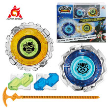 (Battle Series)Séria Infinity Nado-Battle- Sp Ed Flame & Sp Ed Delver Mecha Battle Set 2, kovový spinner