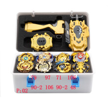(Champanhe) Tomy Launcher Burst Arean Bayblades Bables Set Box Bey Blade Toys para crianças Metal Fusion