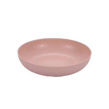 Wheat Straw Plate, Environmentally Friendly and Healthy / Non-Toxic, Multifunctional Plate, Not Easy To Break, Color: Pink