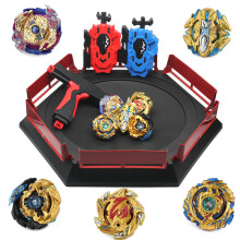 (4)Arena s Kinder Gyro Blasting Stadium Kindergeschenk Gyro Rotating Blade Launcher Boy Toy