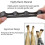 4 Pcs Toe Separators for Overlapping Toes And Restore Crooked ToesBlack 5