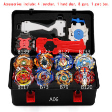 (A06) Lanceurs Tops Burst Set Jouets avec démarreur et arène Bayblade Metal God Bey Blade Blades Jouets