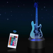 3D LED Night Light Optical Illusion Lamp with 16 Color Change and Smart Touch & Remote Control Bedside Lamp Kids Christmas Birthday Gift for Girls Boy