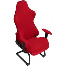 Universal Computer Chair Cover Gaming/Racing Chair Slipcover Washable Chair Protective Cover Red (Only Cover, No Chair)