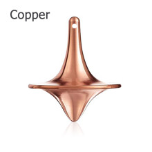 Toupie en métal (cuivre) pour enfants et adultes, anti-stress, gyroscope, jeu de fête au bureau, cadeau