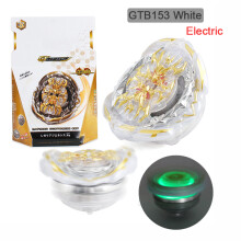 (B153-Light-White)s Burst Electric Metal Fusion Gyro mit LED-Licht B153-2 mit Zwei-Wege-Launcher-Spielzeug für