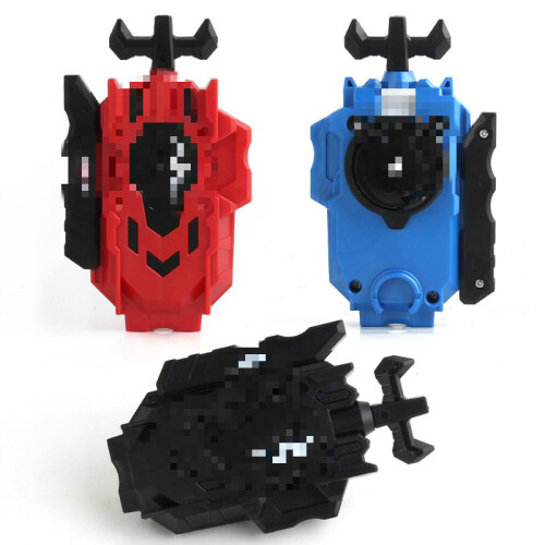 (Black)String Bey Two Way Wire Launcher Grip Starter for Kids Toy 2