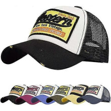 Baseball Cap Mesh Hats for Men Women Unisex Embroidered Letter Patch Casual Hats Hip Hop Sun Hats