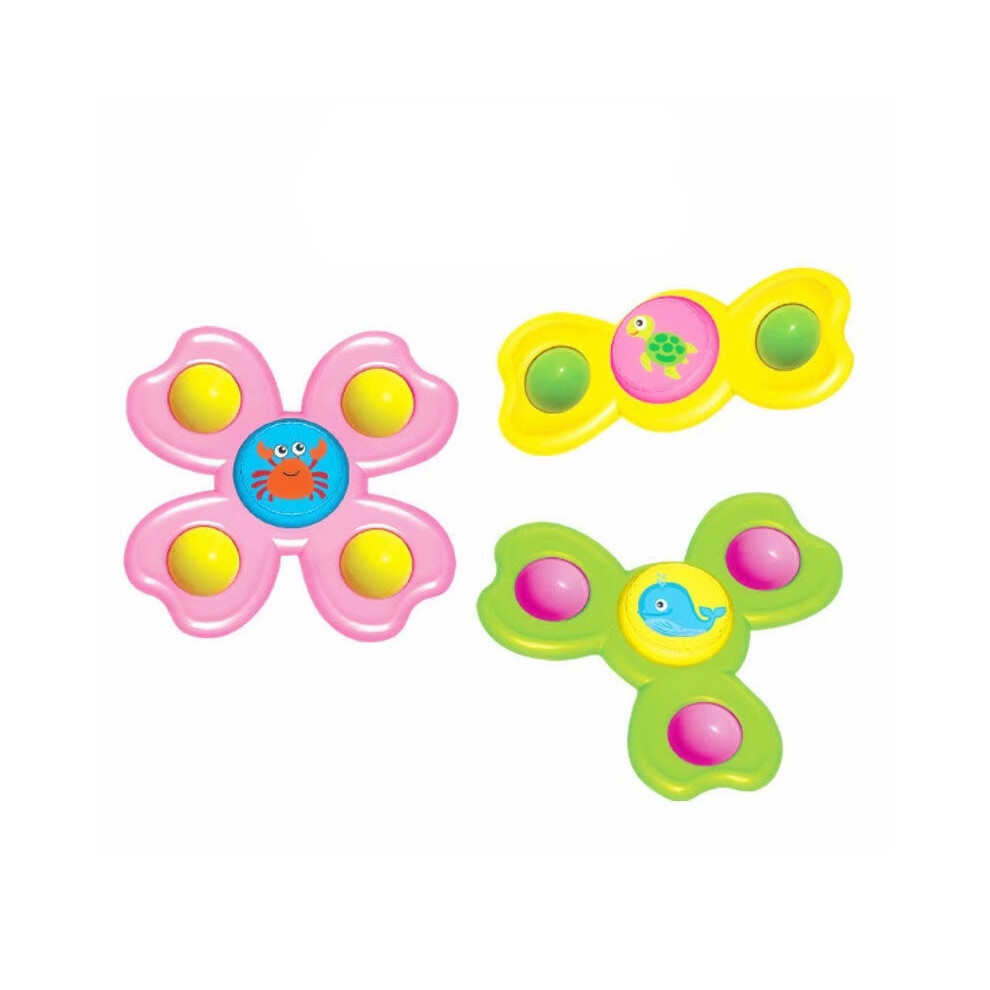 (3pcs-TJ355) Ventouses Toupie Jouet pour Bébé Nourrisson Insecte Gyro Soulagement Stress Jouets Éducatifs Ventouse