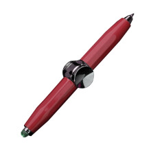 (RD)Fidget Spinner Pen mit LED-Licht, beschreibbarer Spinning Pen, Metall-Kugelschreiber für Kinder, Teenager,